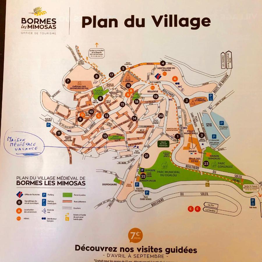 Maison De Vacances Medievale Bormes-Les-Mimosas Village المظهر الخارجي الصورة